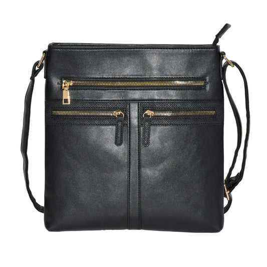 Ladies' Crossbody Bag with Zipper Design