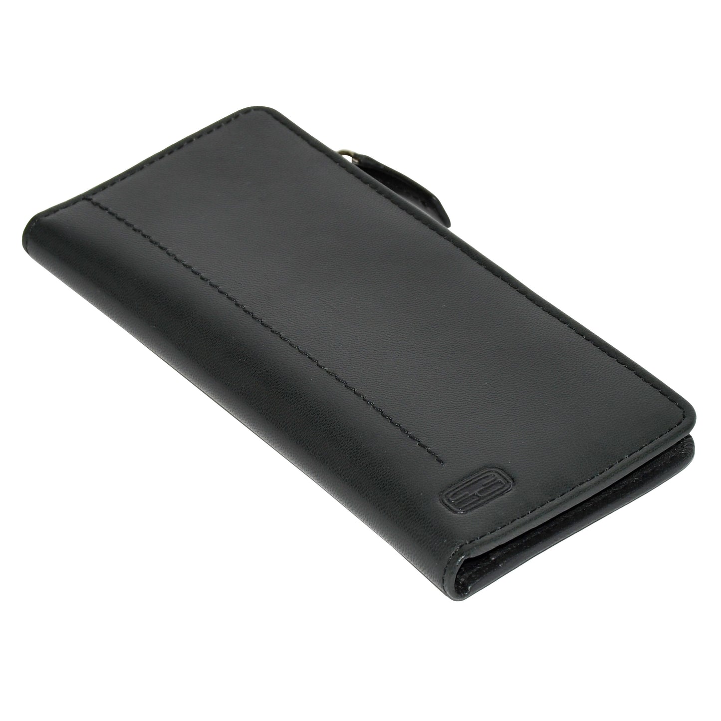 Ladies' Slim Clutch Wallet With Top Zipper