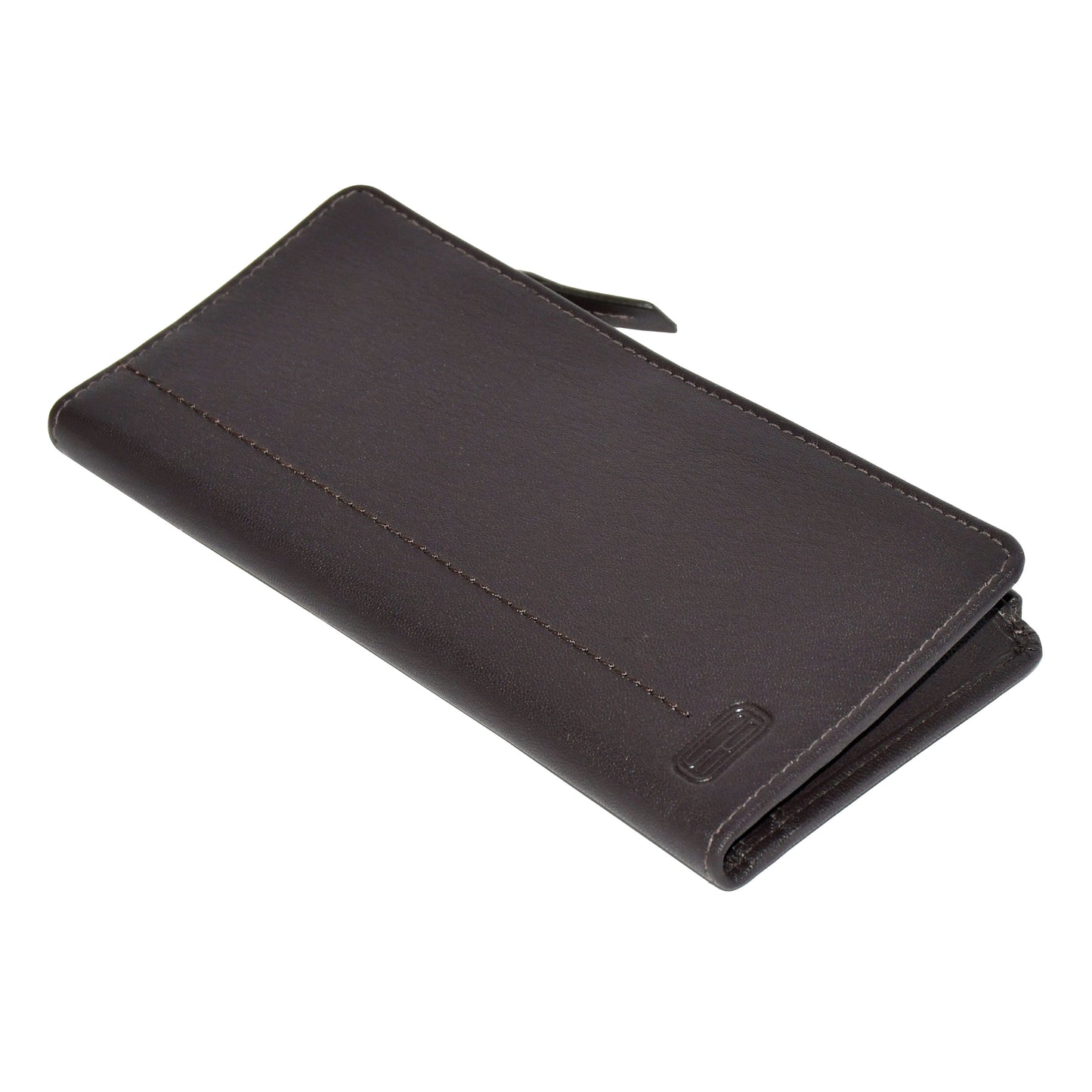 Ladies' Slim Clutch Wallet With Top Zipper