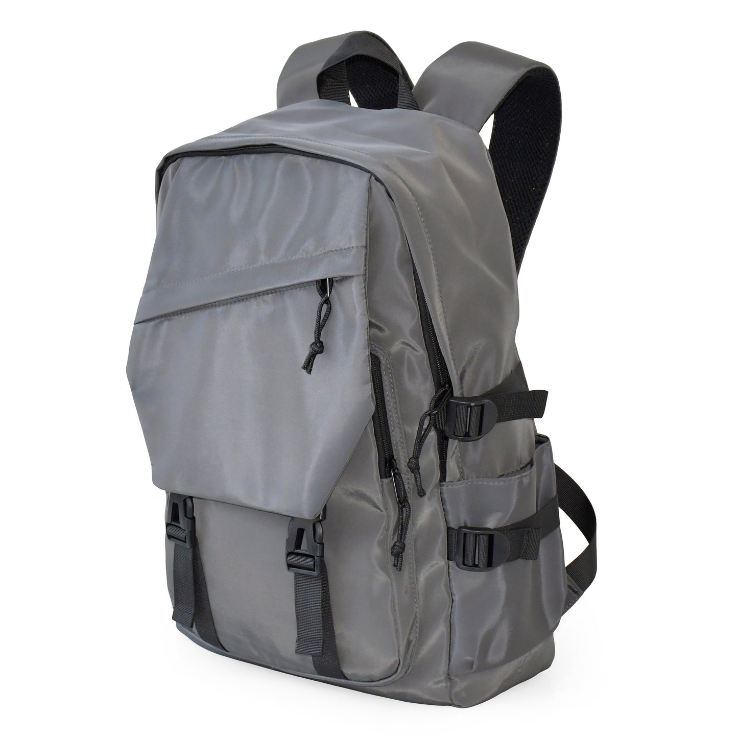 Large Double Buckle Flap Front Backpack