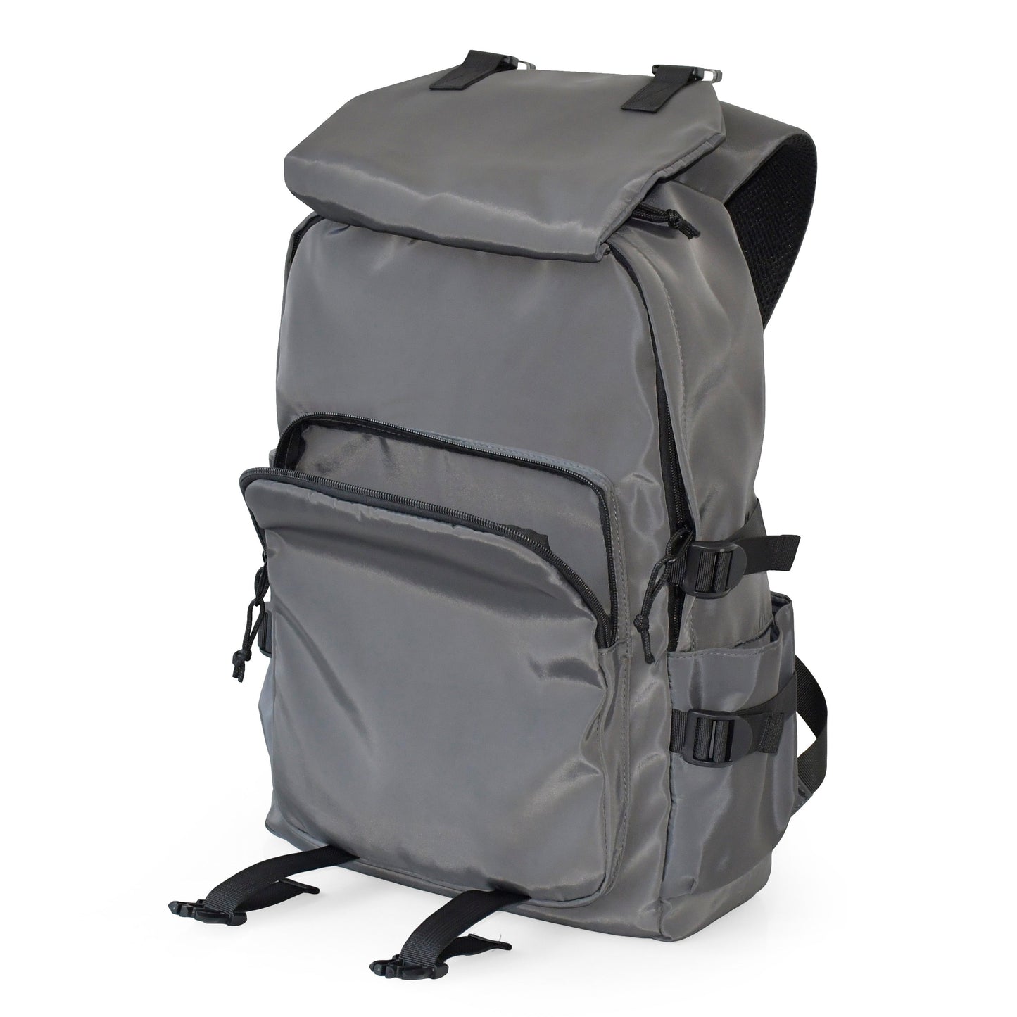 Large Double Buckle Flap Front Backpack