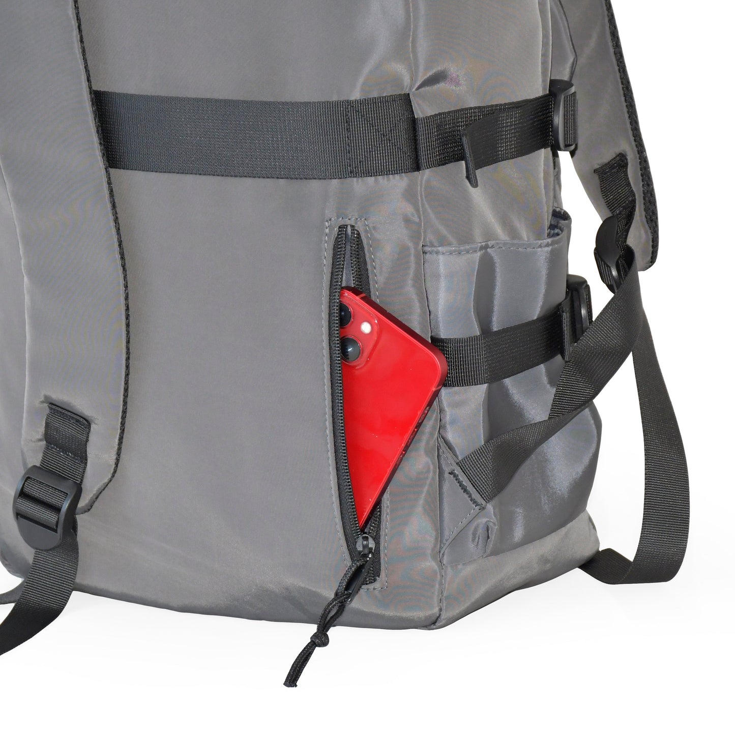 Large Double Buckle Flap Front Backpack