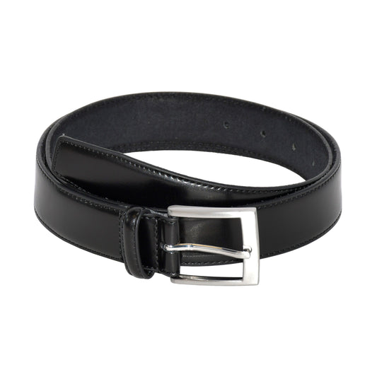 Leather Belts With Brushed Nickle Hardware