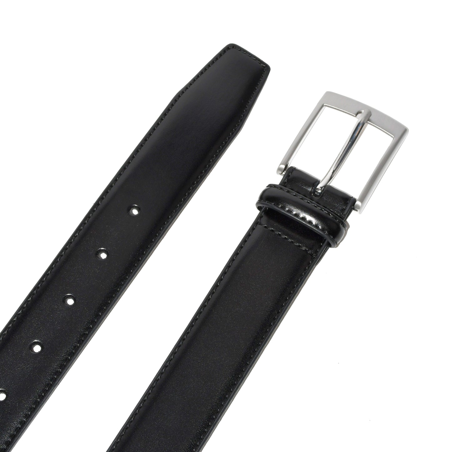 Leather Belts With Brushed Nickle Hardware