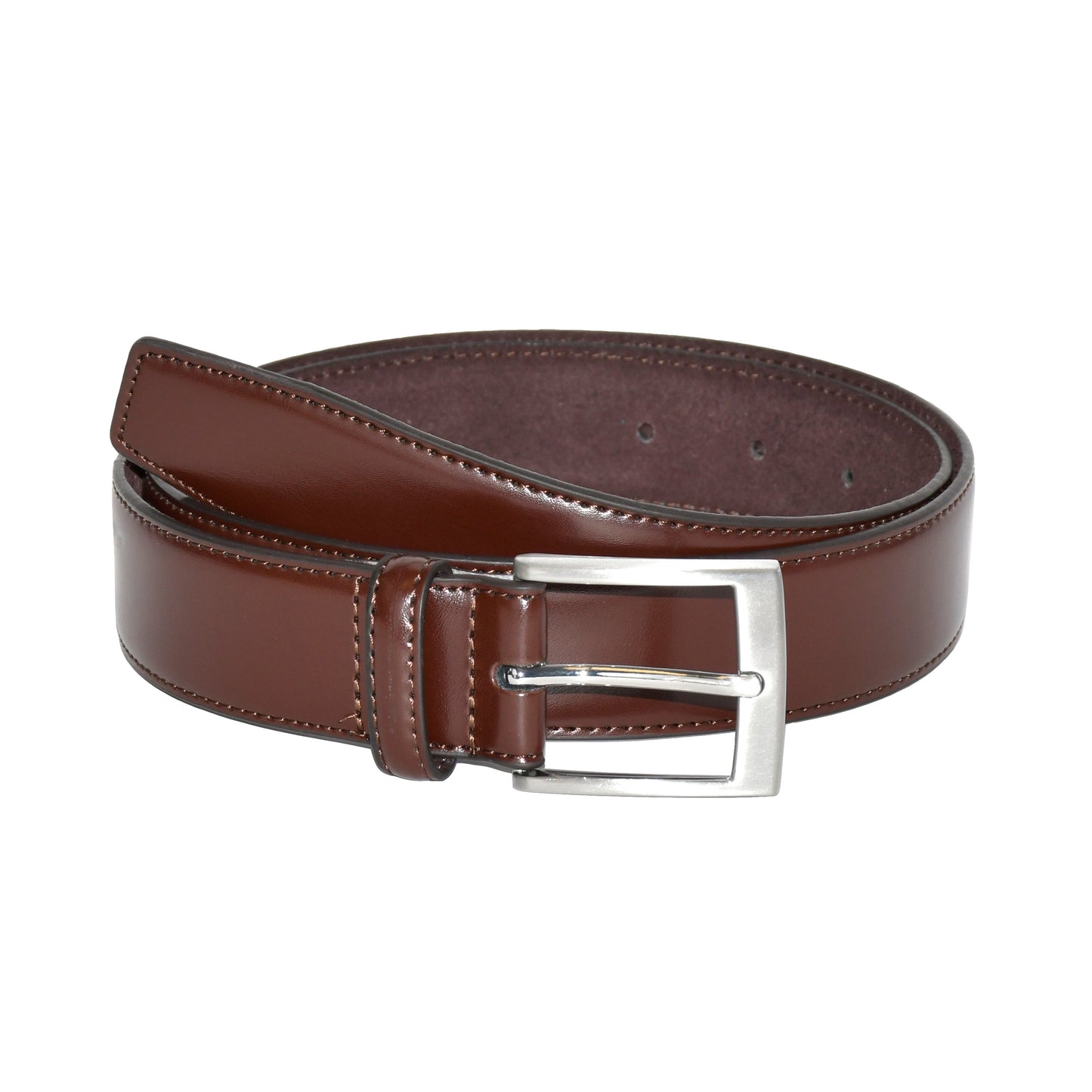 Leather Belts With Brushed Nickle Hardware