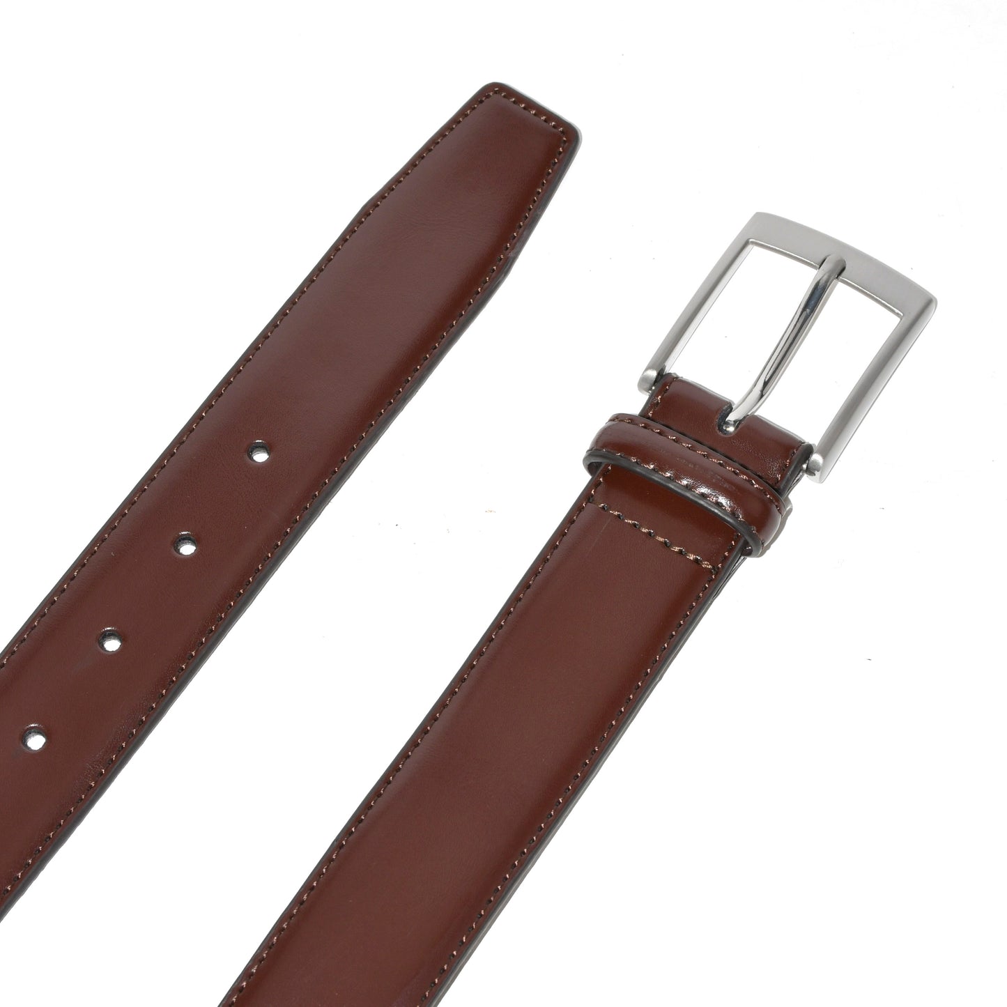 Leather Belts With Brushed Nickle Hardware