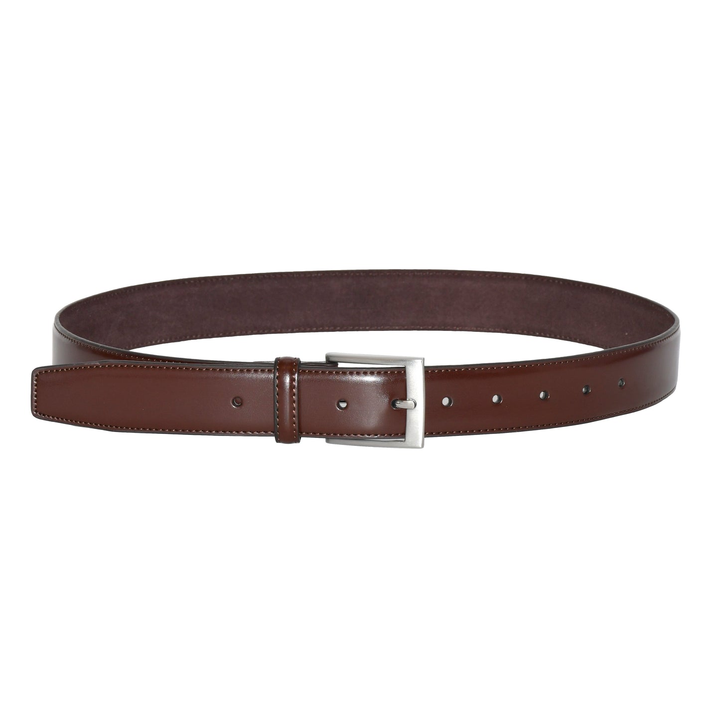 Leather Belts With Brushed Nickle Hardware