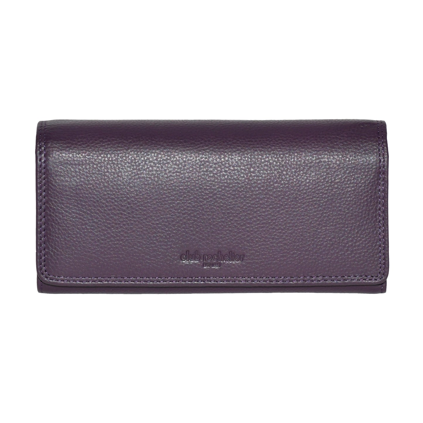 Portefeuille pochette pour femme avec chéquier et soufflet