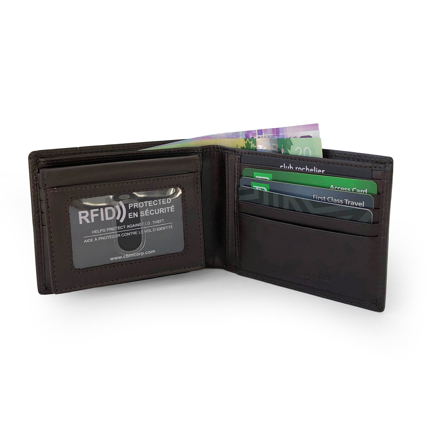 Men's Wallet with Removable Flap