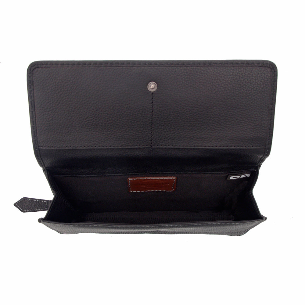 Grand portefeuille en cuir pour femme sur ficelle