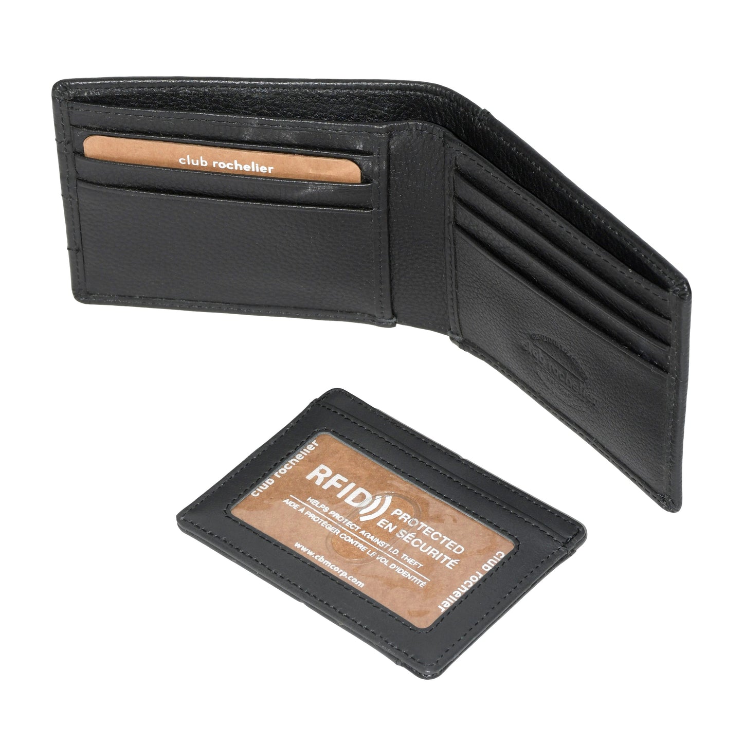 Men's Billfold with Removable Card Holder