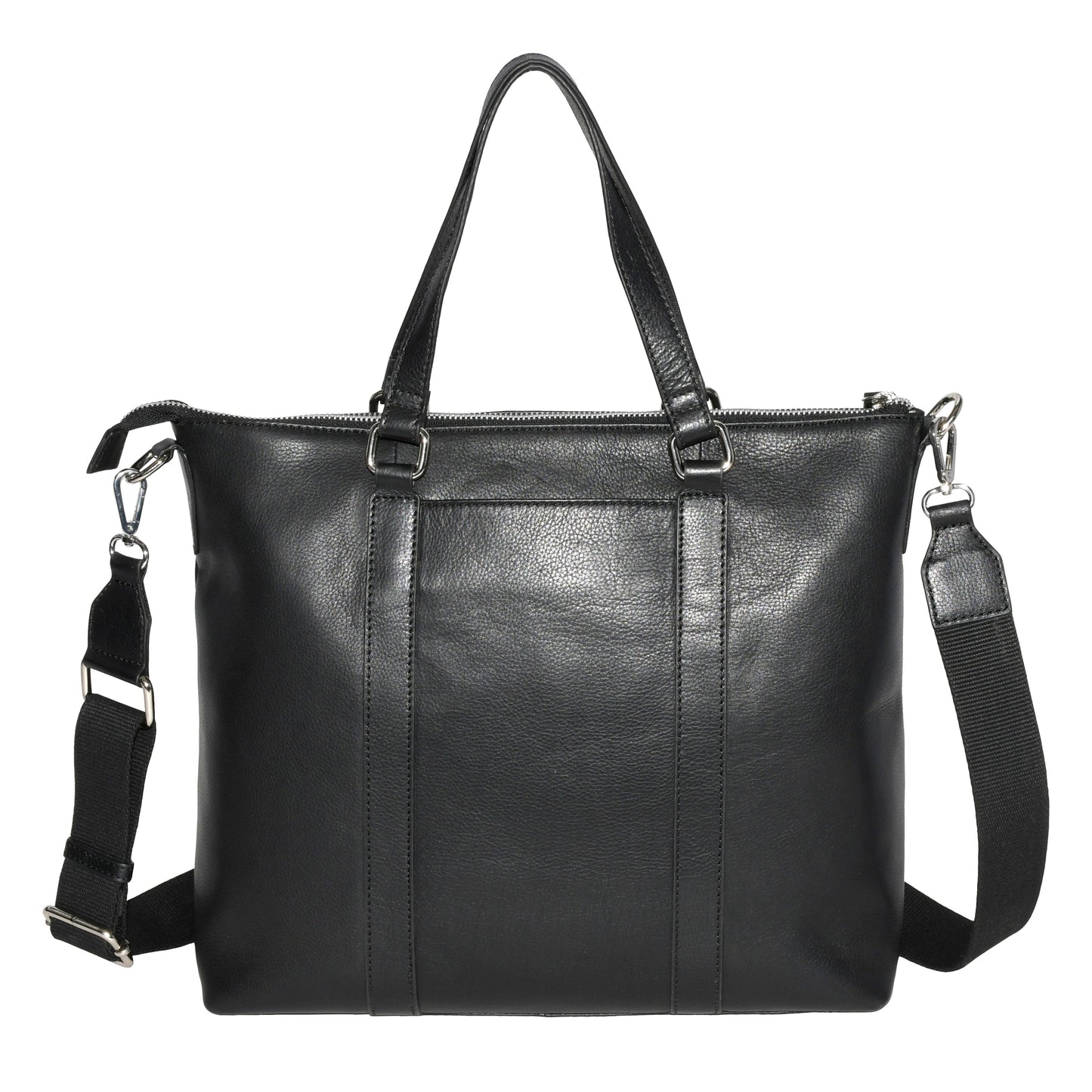 Large Leather Crossbody Business Tote Bag