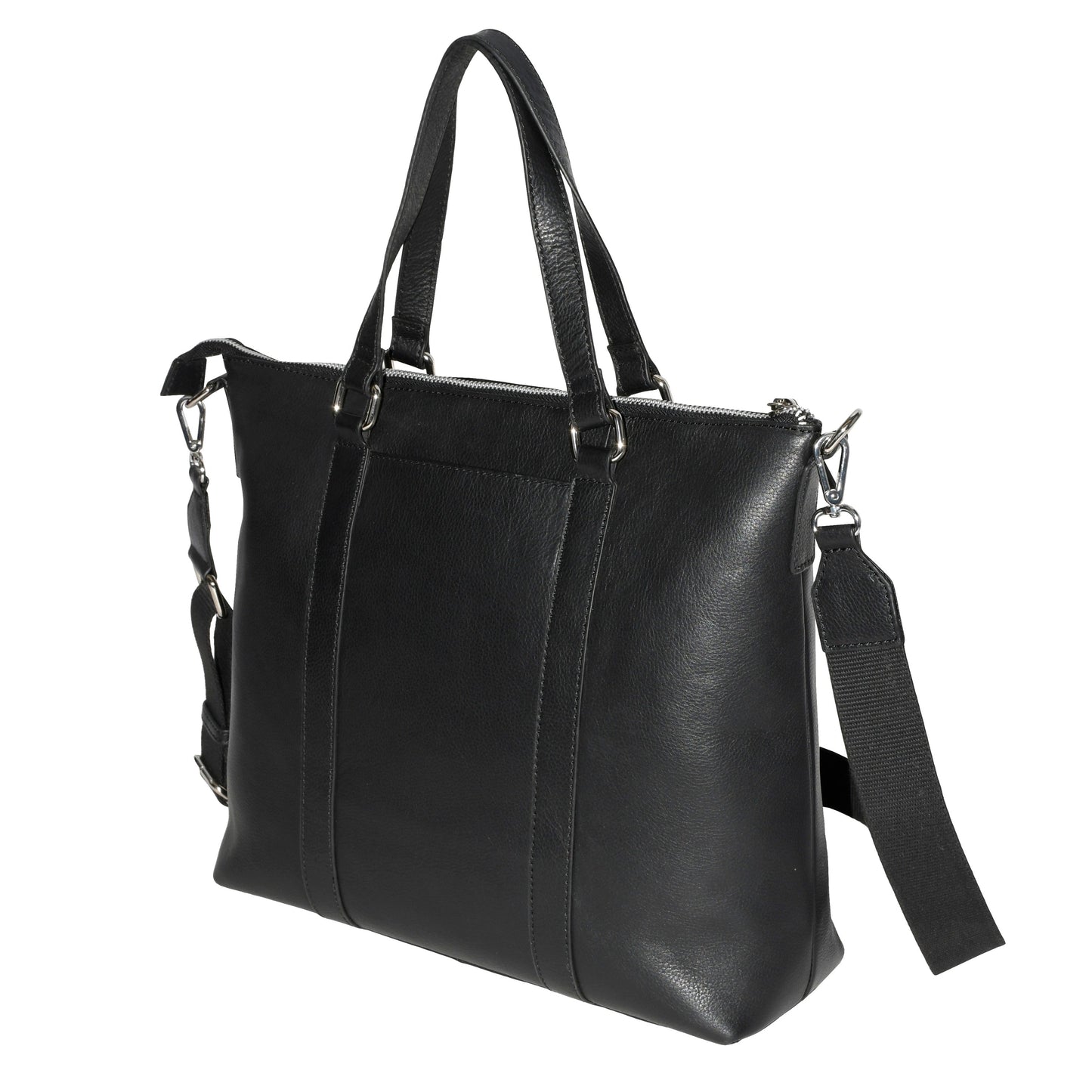 Large Leather Crossbody Business Tote Bag