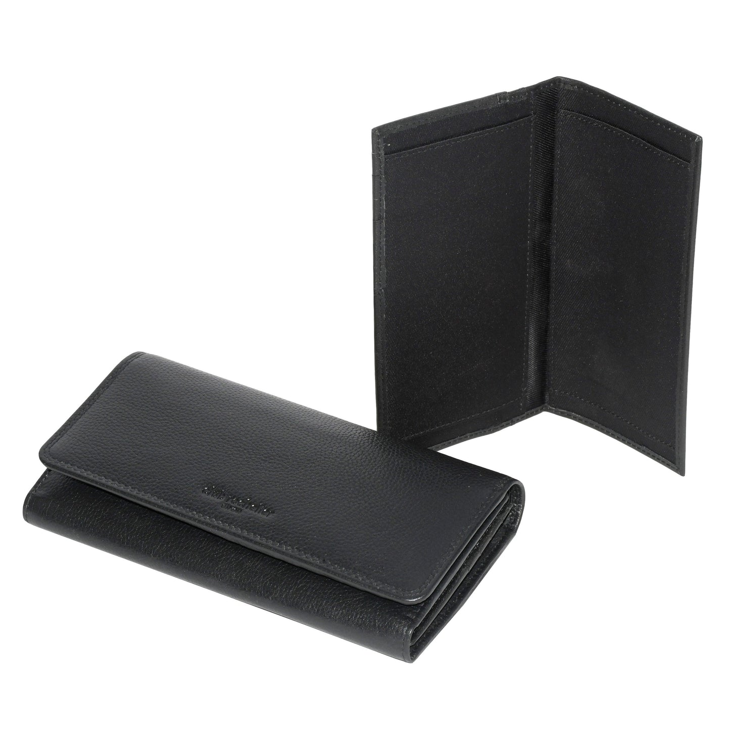 Portefeuille pochette pour femme avec chéquier et soufflet