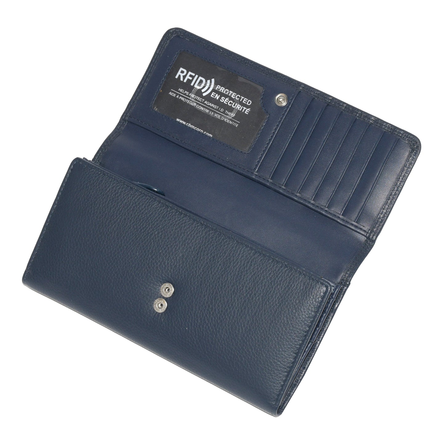 Portefeuille pochette pour femme avec chéquier et soufflet