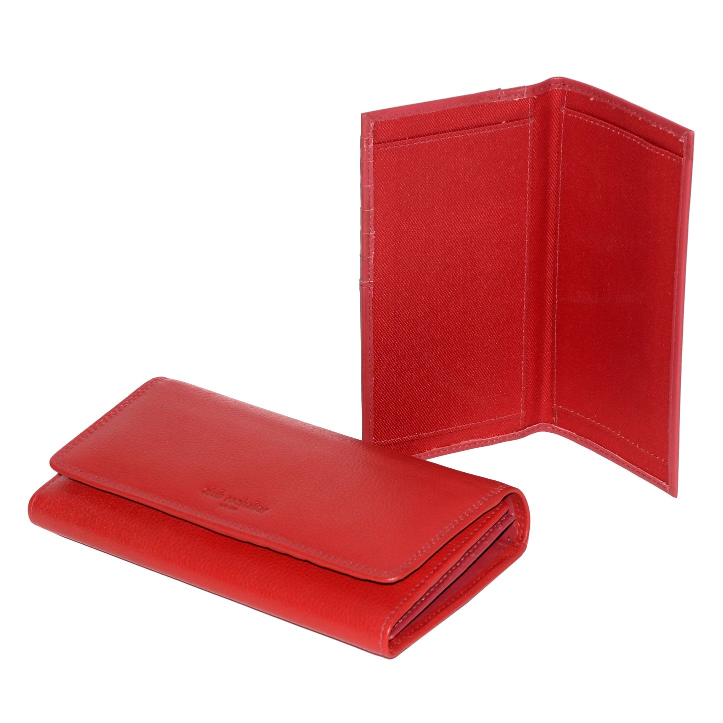 Portefeuille pochette pour femme avec chéquier et soufflet