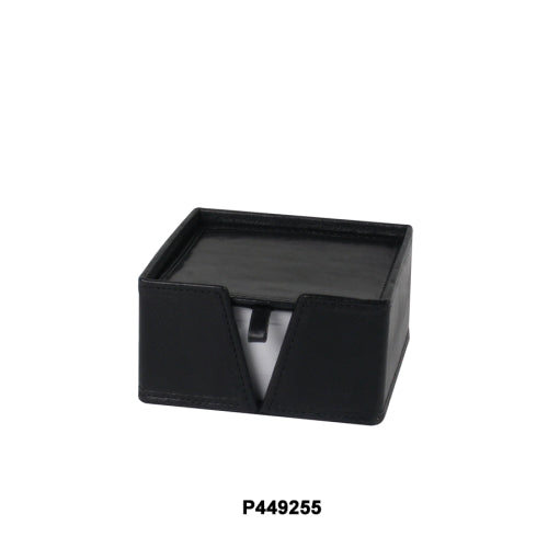 Boîte porte-mémo en cuir