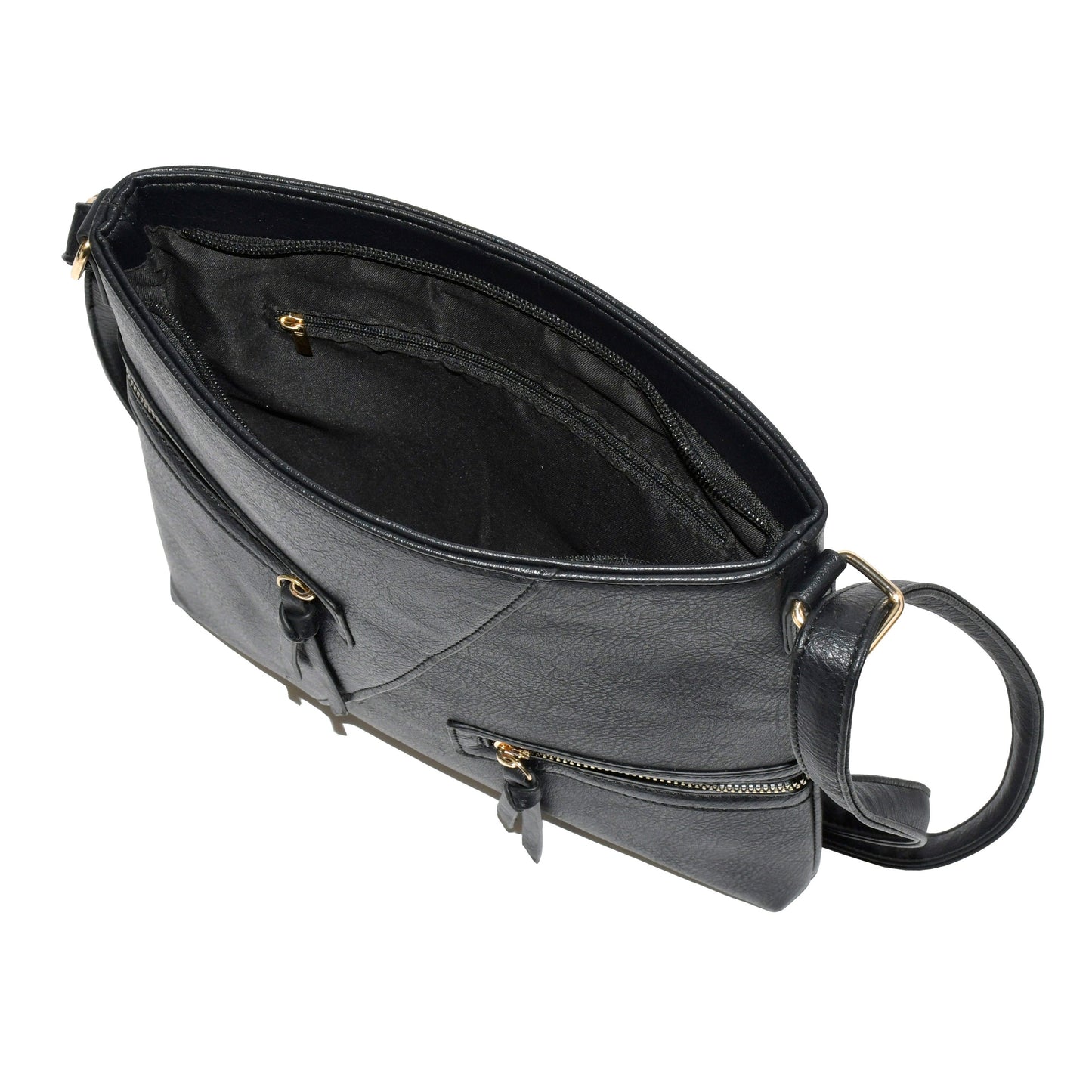 Ladies' Crossbody Bag with Zipper Pockets