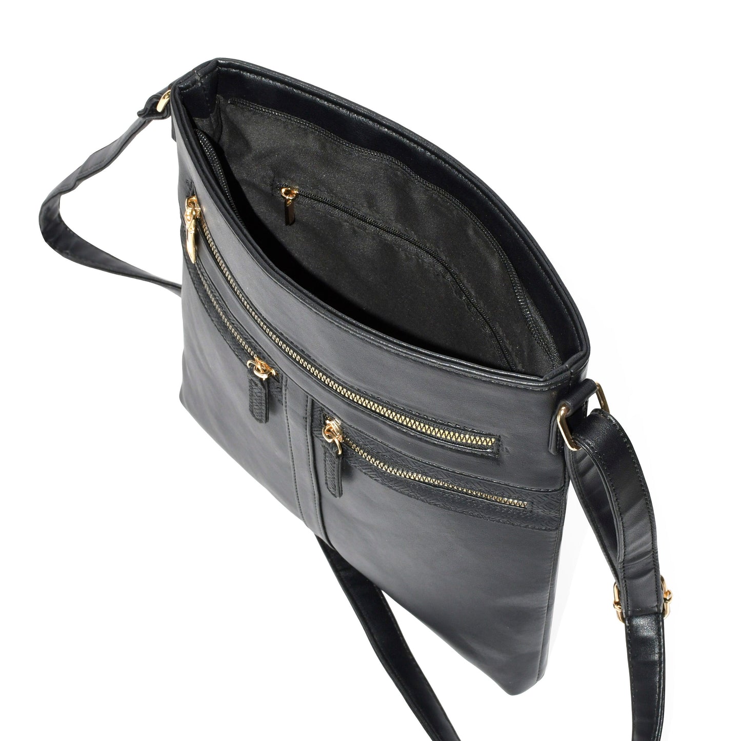 Ladies' Crossbody Bag with Zipper Design