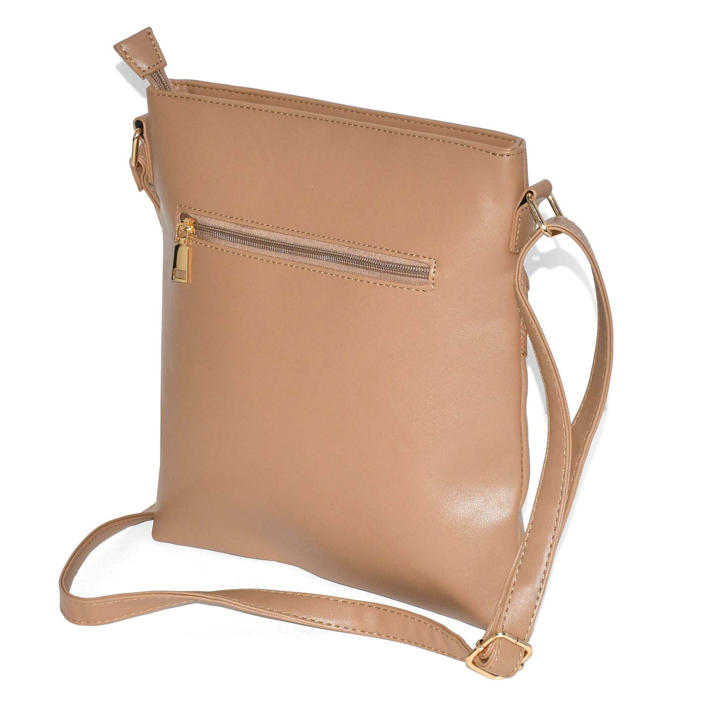 Ladies' Crossbody Bag with Zipper Design