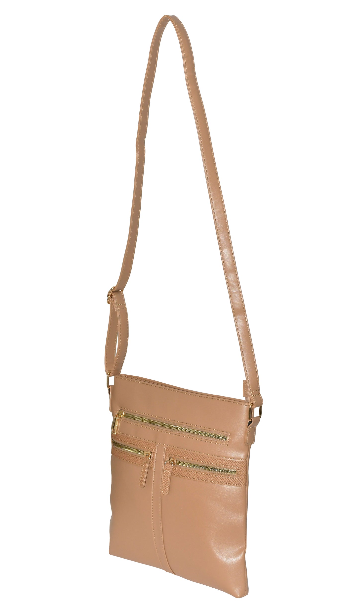 Ladies' Crossbody Bag with Zipper Design