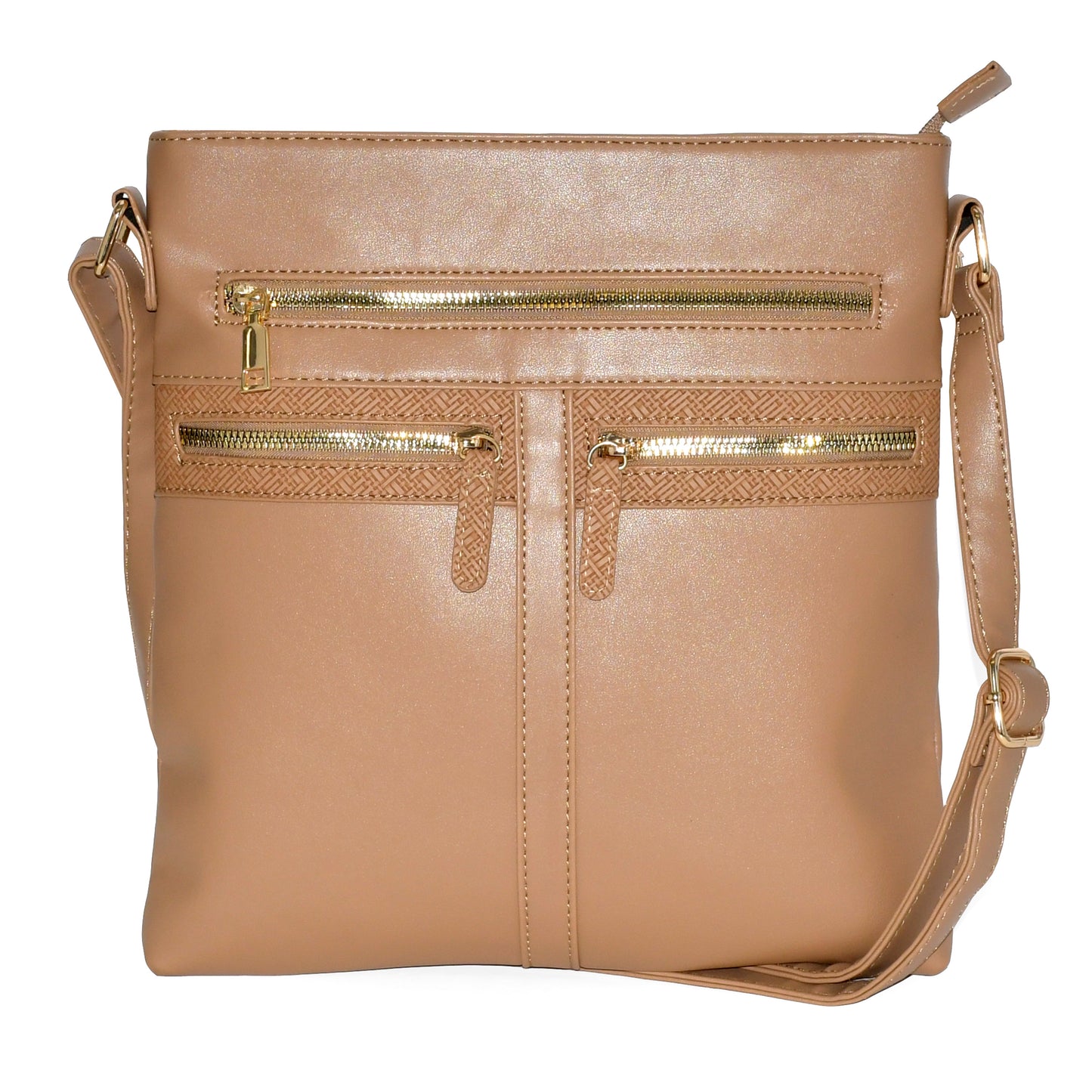 Ladies' Crossbody Bag with Zipper Design