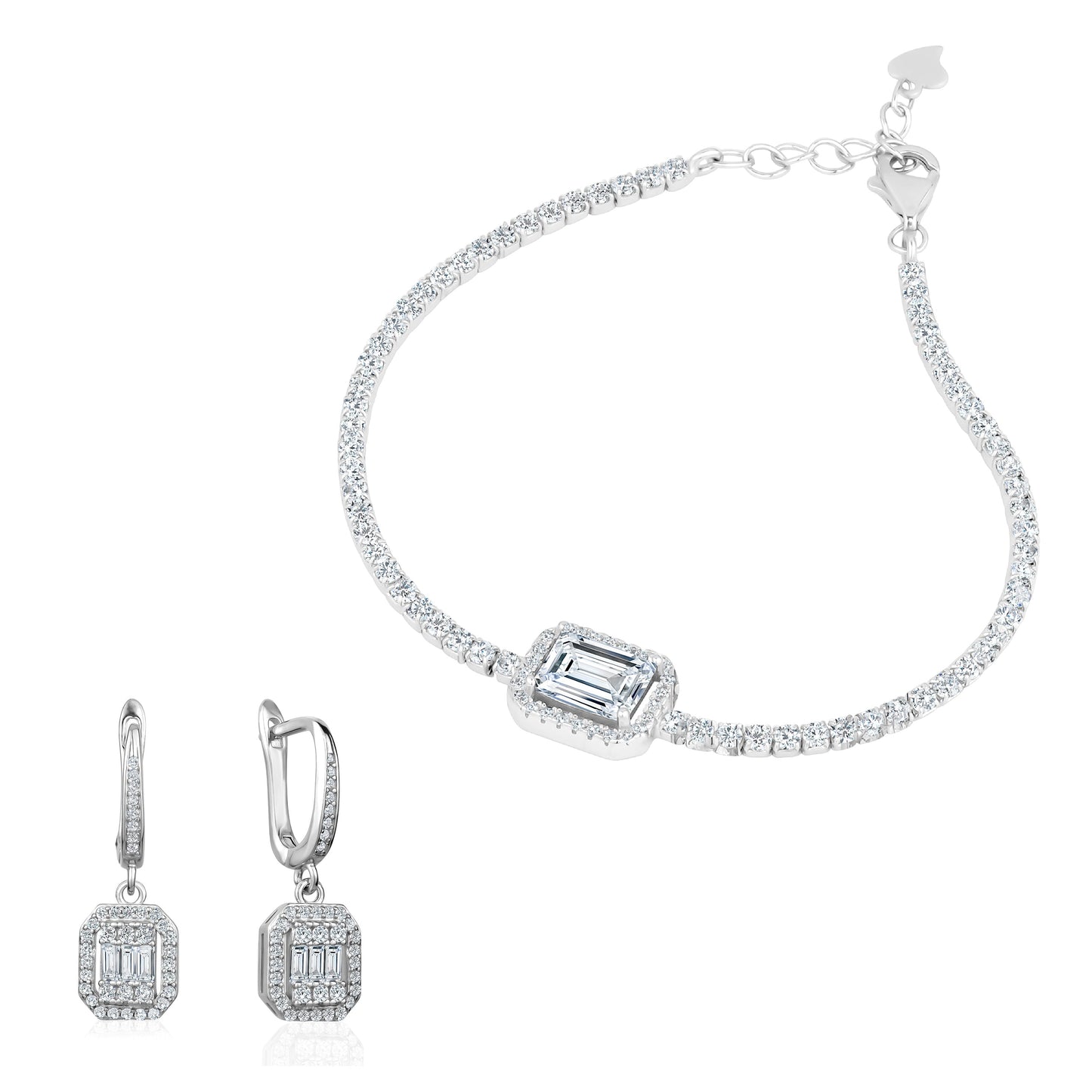 2 PC Set Bracelet & Earrings