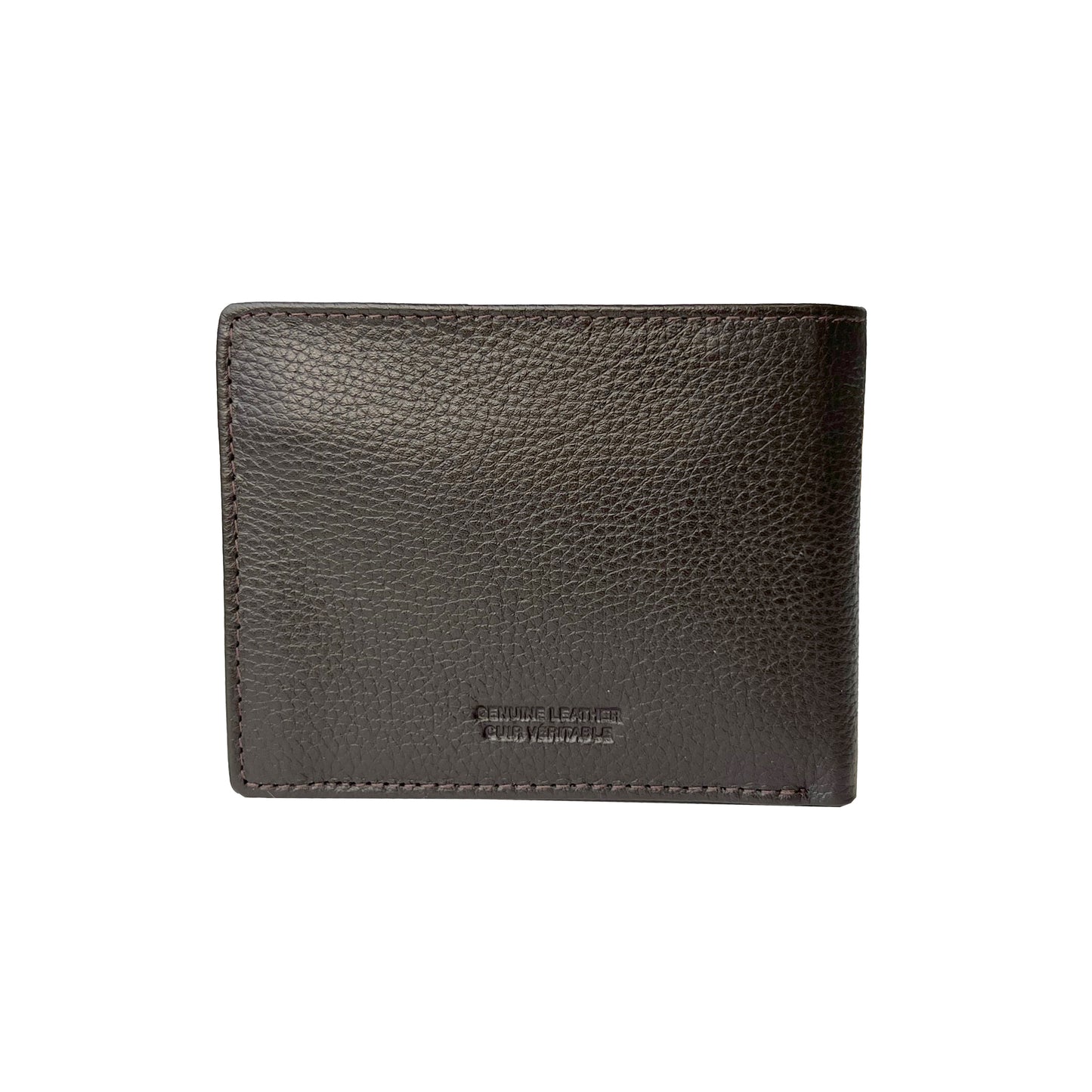 Men's Slim Wallet With Zippered Pocket