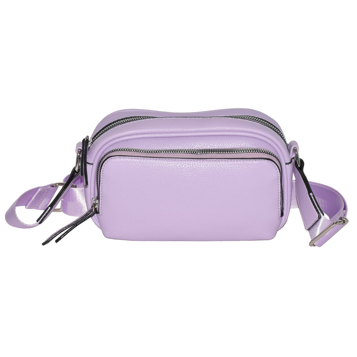 Ladies' Crossbody Bag with Front Zipper Pocket