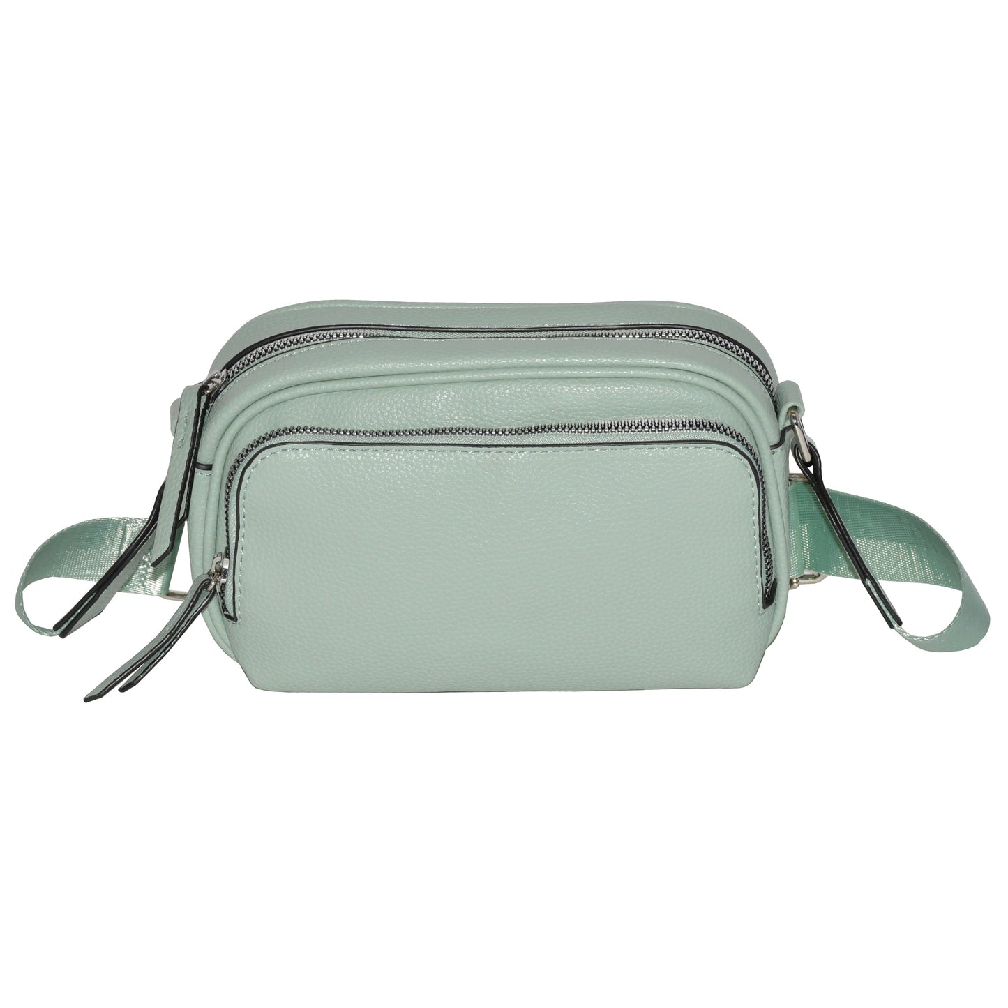 Ladies' Crossbody Bag with Front Zipper Pocket