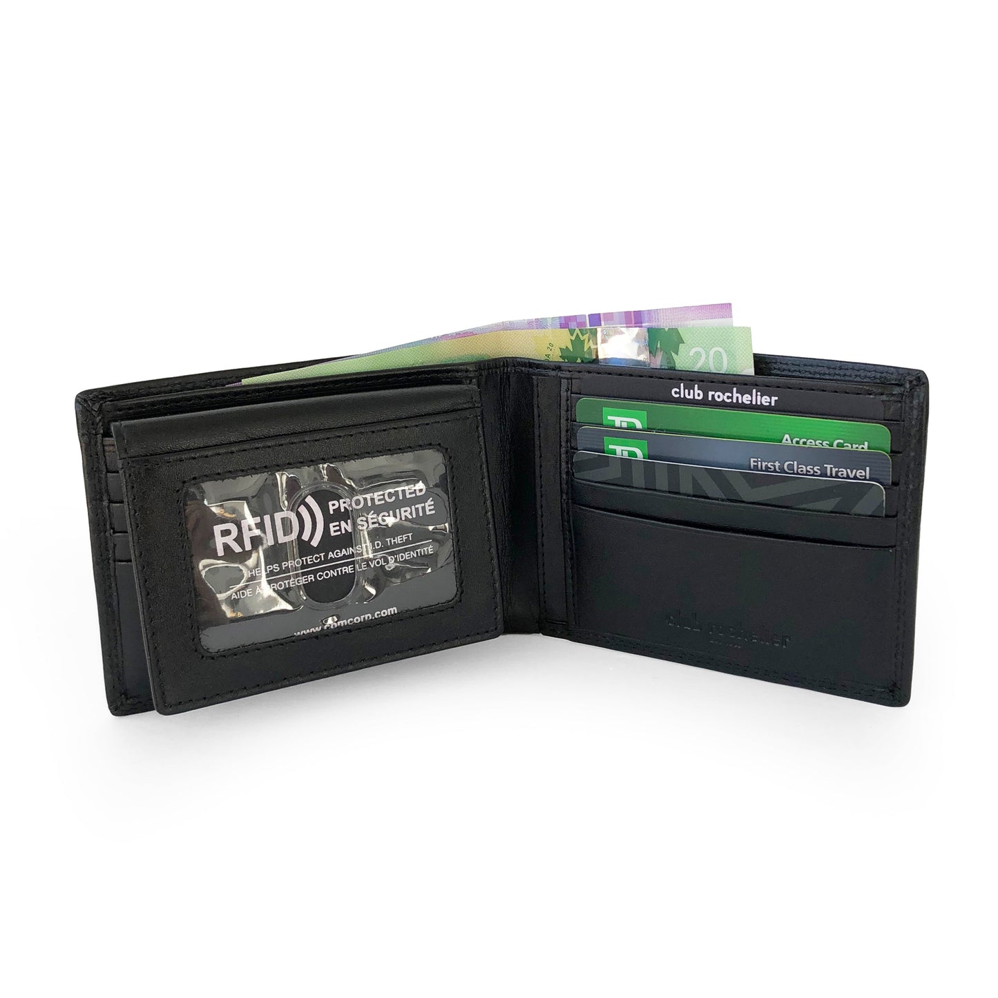 Men's Wallet with Removable Flap