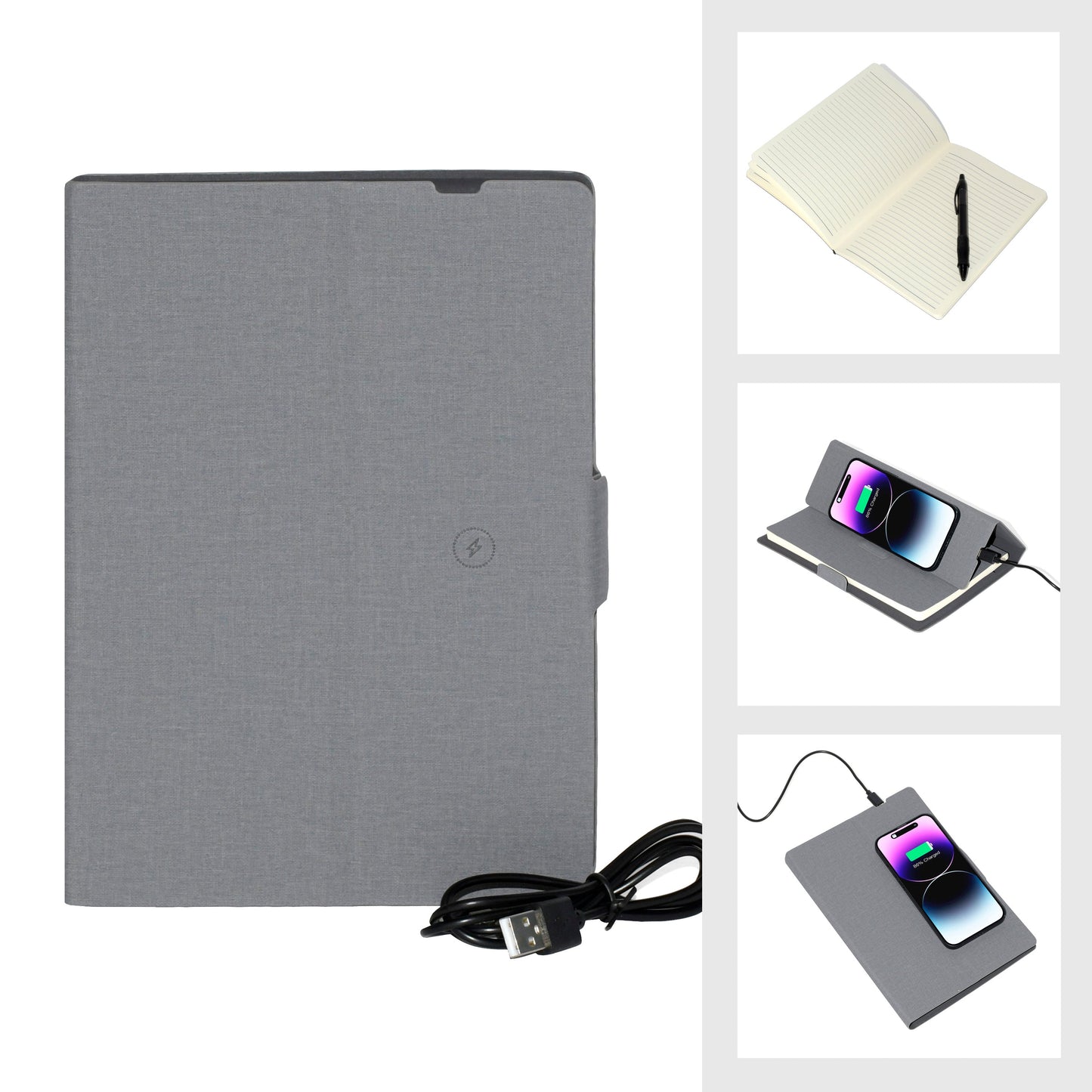 Notebook with Wireless Charge Phone Feature