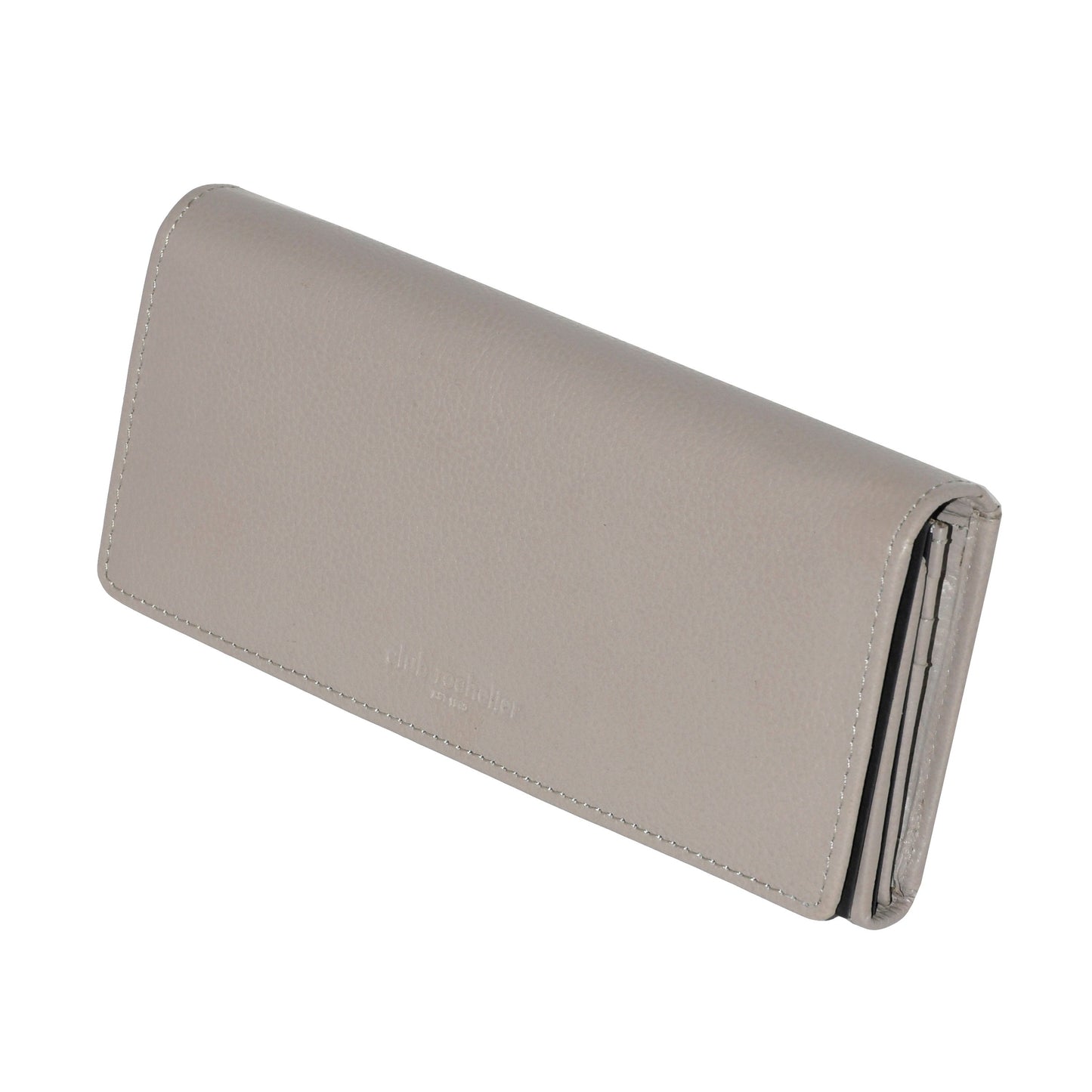 Ladies Full Leather Clutch Wallet with Gusset Pocket