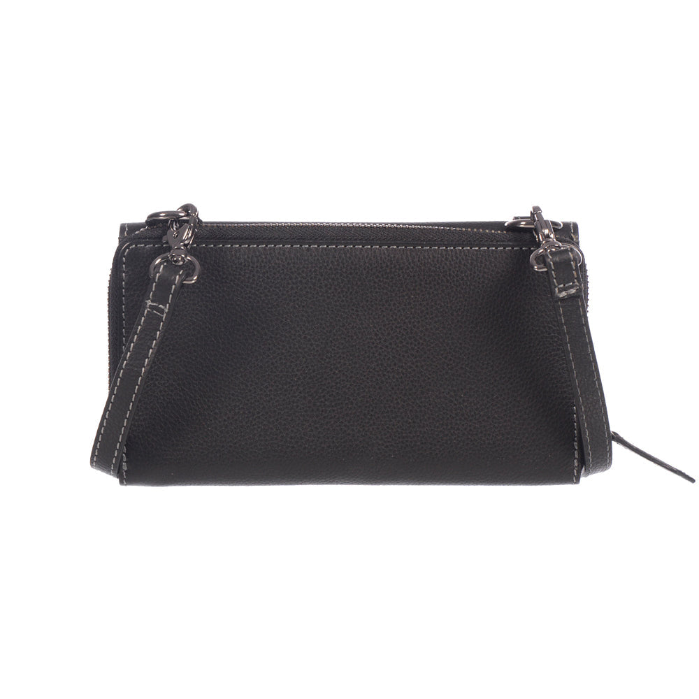 Ladies Large Full Leather Wallet on String