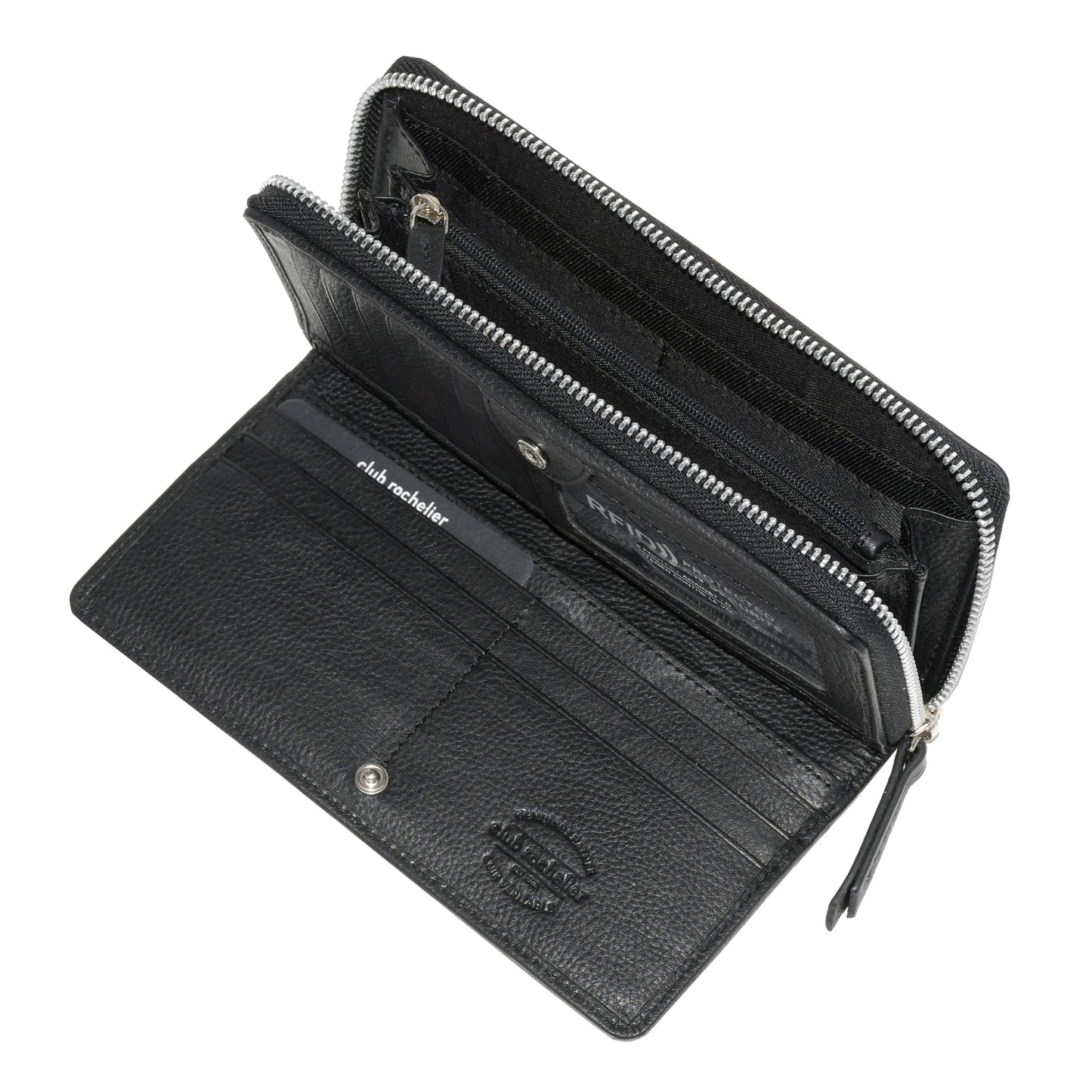 Ladies Zip Around Clutch Wallet with Tab