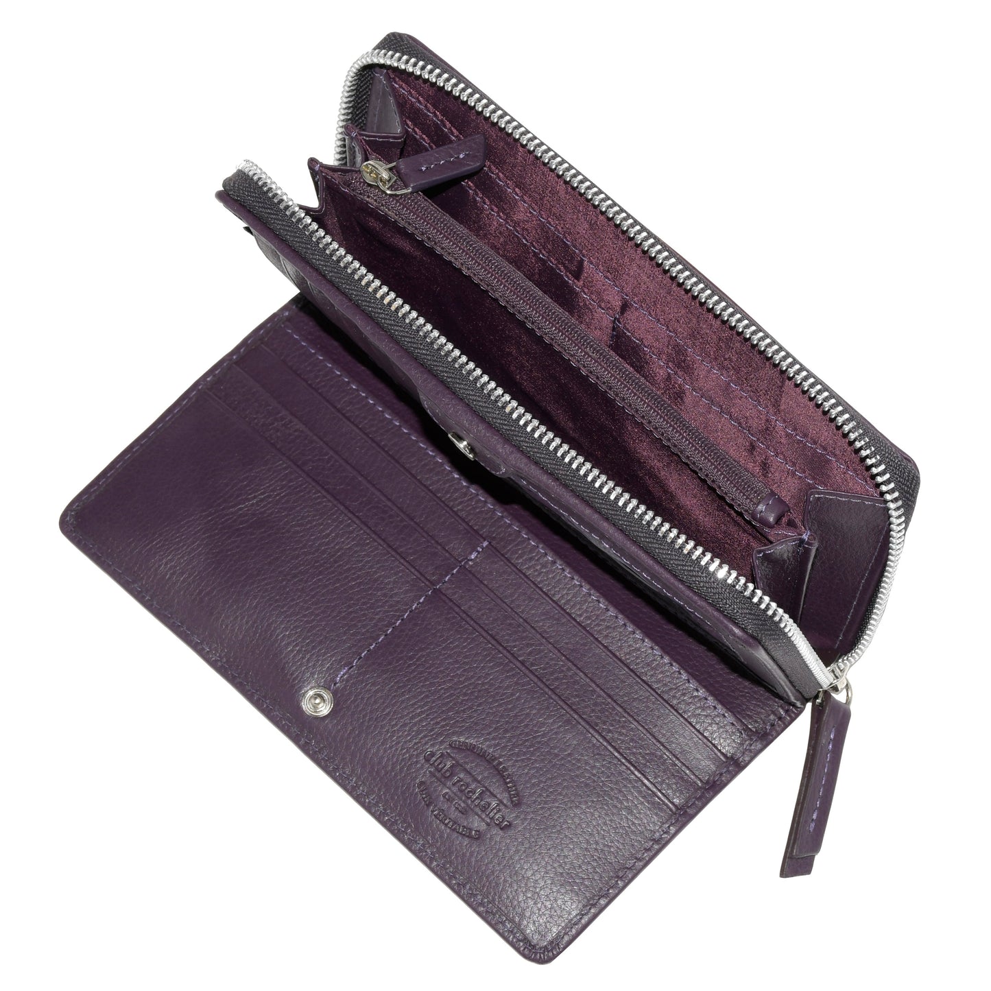 Ladies Zip Around Clutch Wallet with Tab