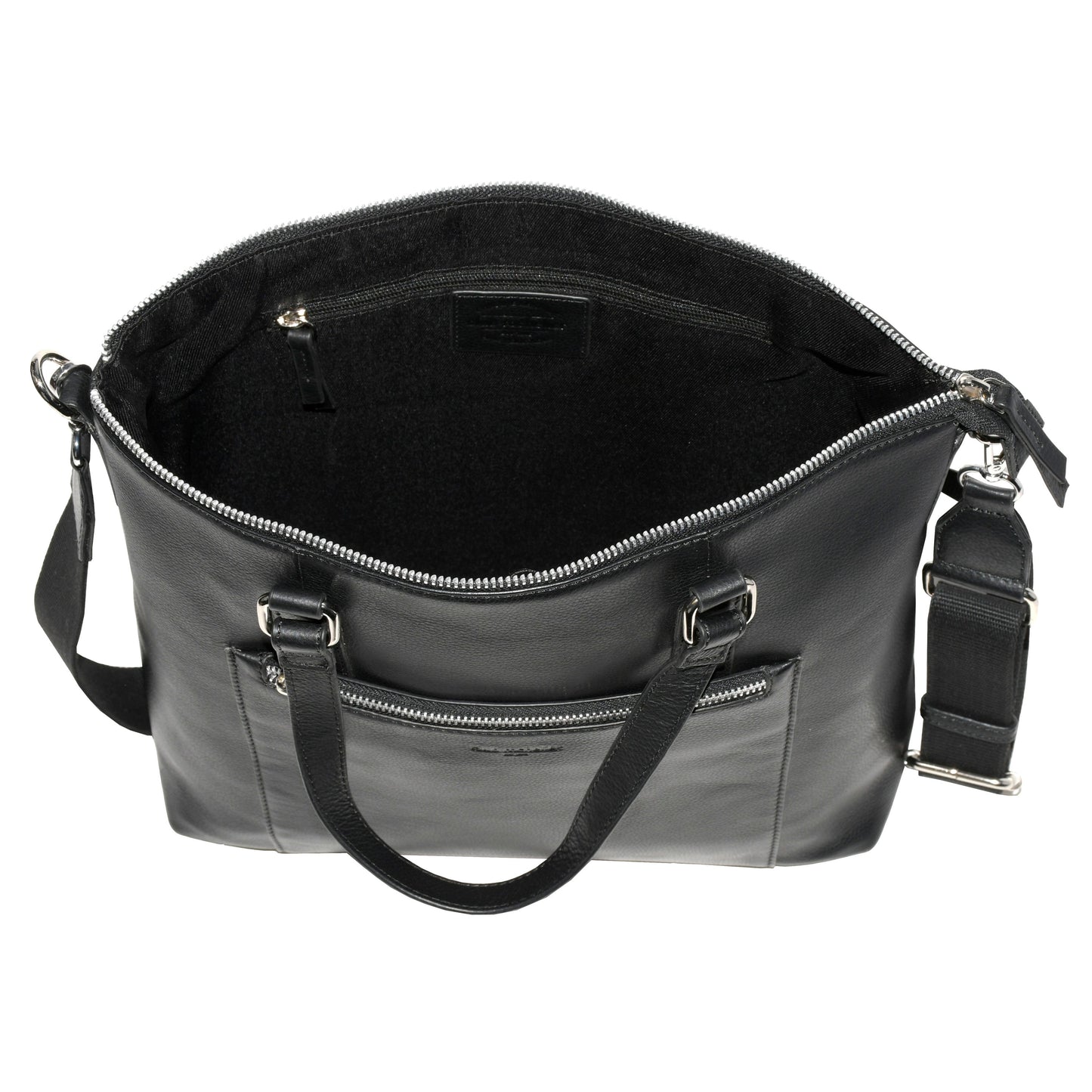 Large Leather Crossbody Business Tote Bag