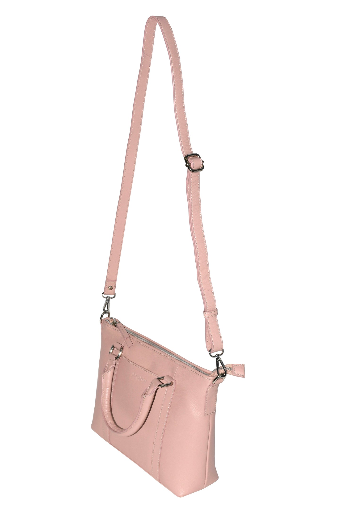 Leather Crossbody Bag with Tops Handles