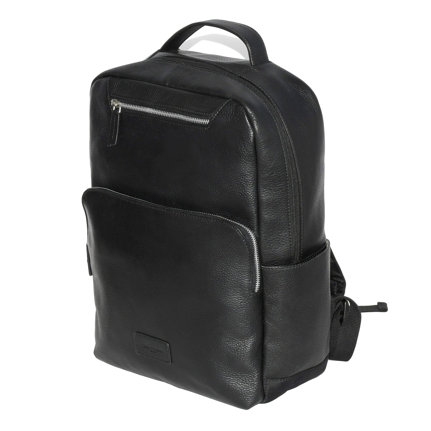 Leather Dual Front Organizer Backpack