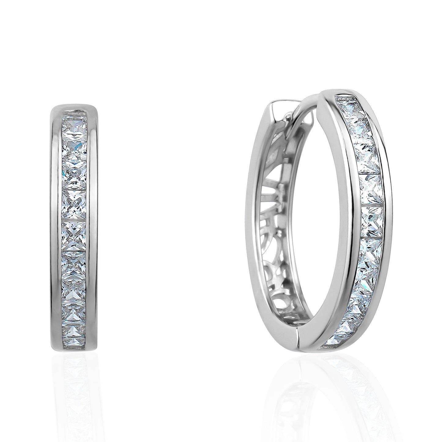 3A Cubic Zirconia Small Hoop Earrings