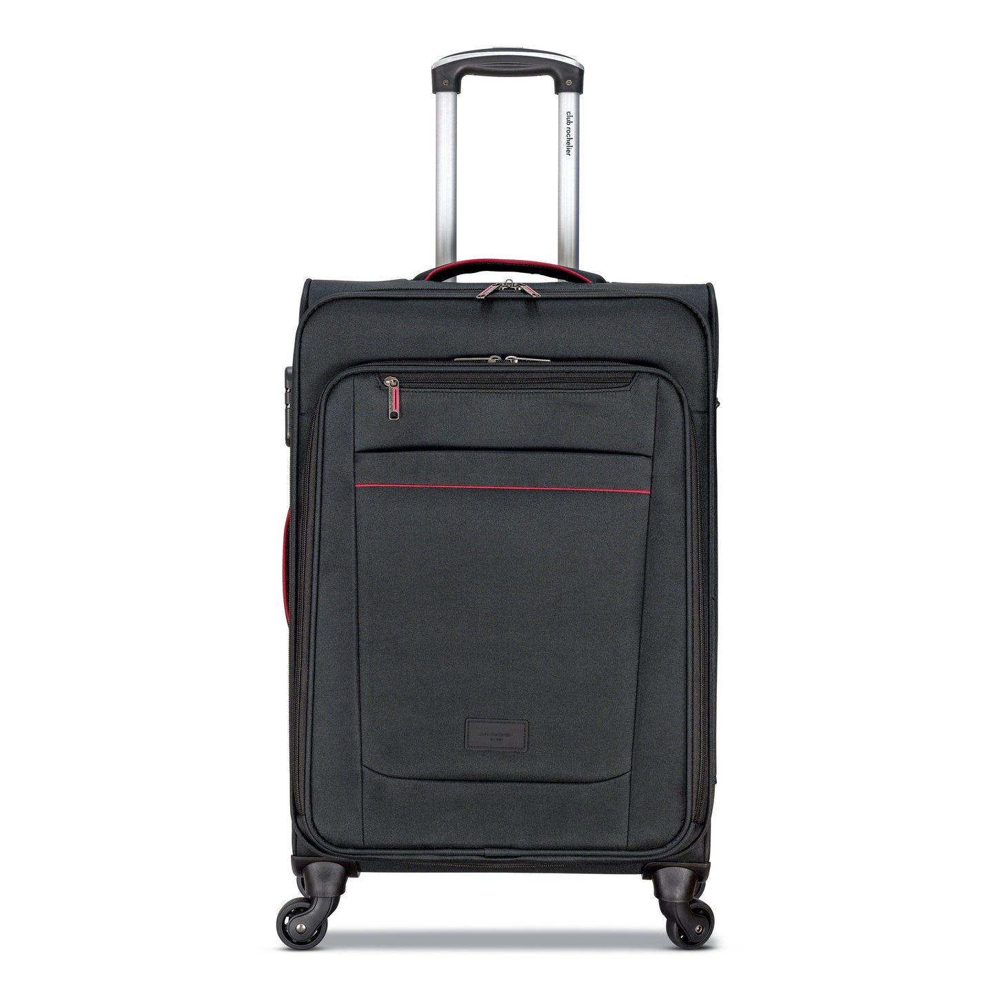 3 Piece Set Soft Side Luggage with Contrast Piped Trim