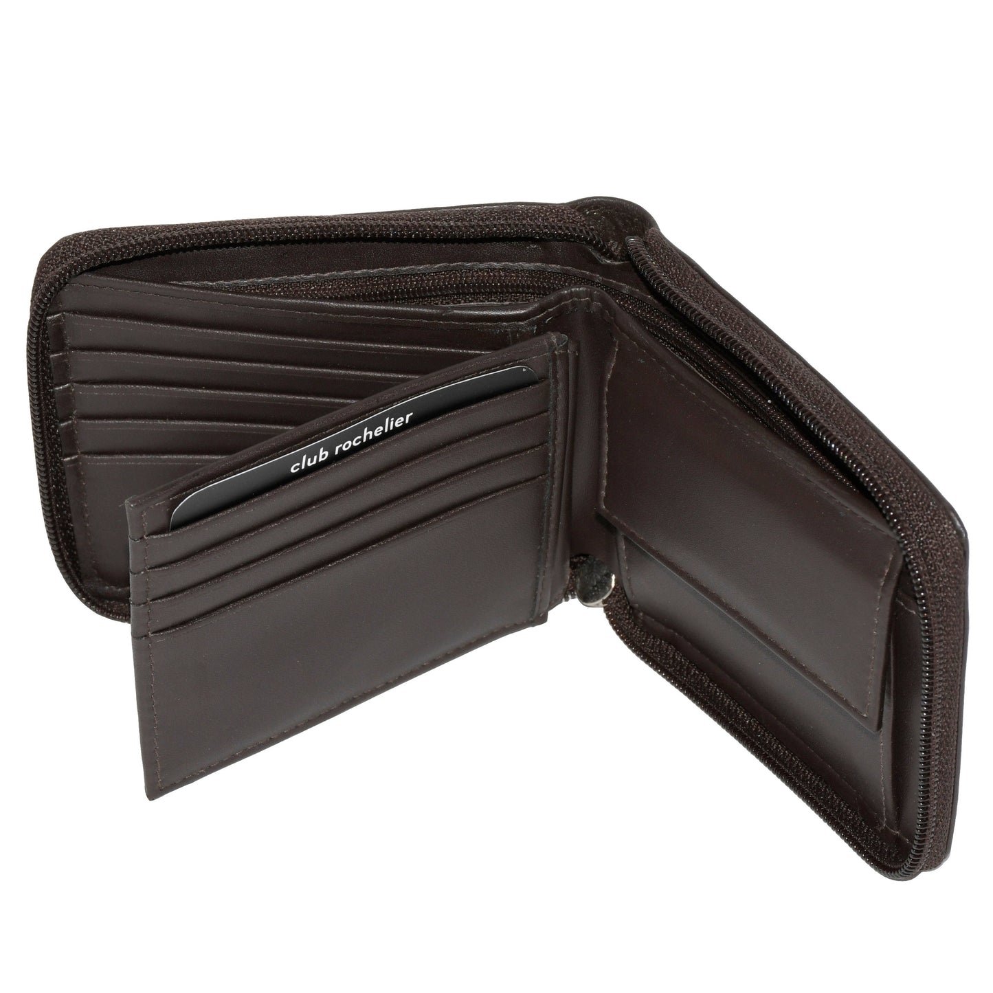 Men's Zip Around Billfold Wallet