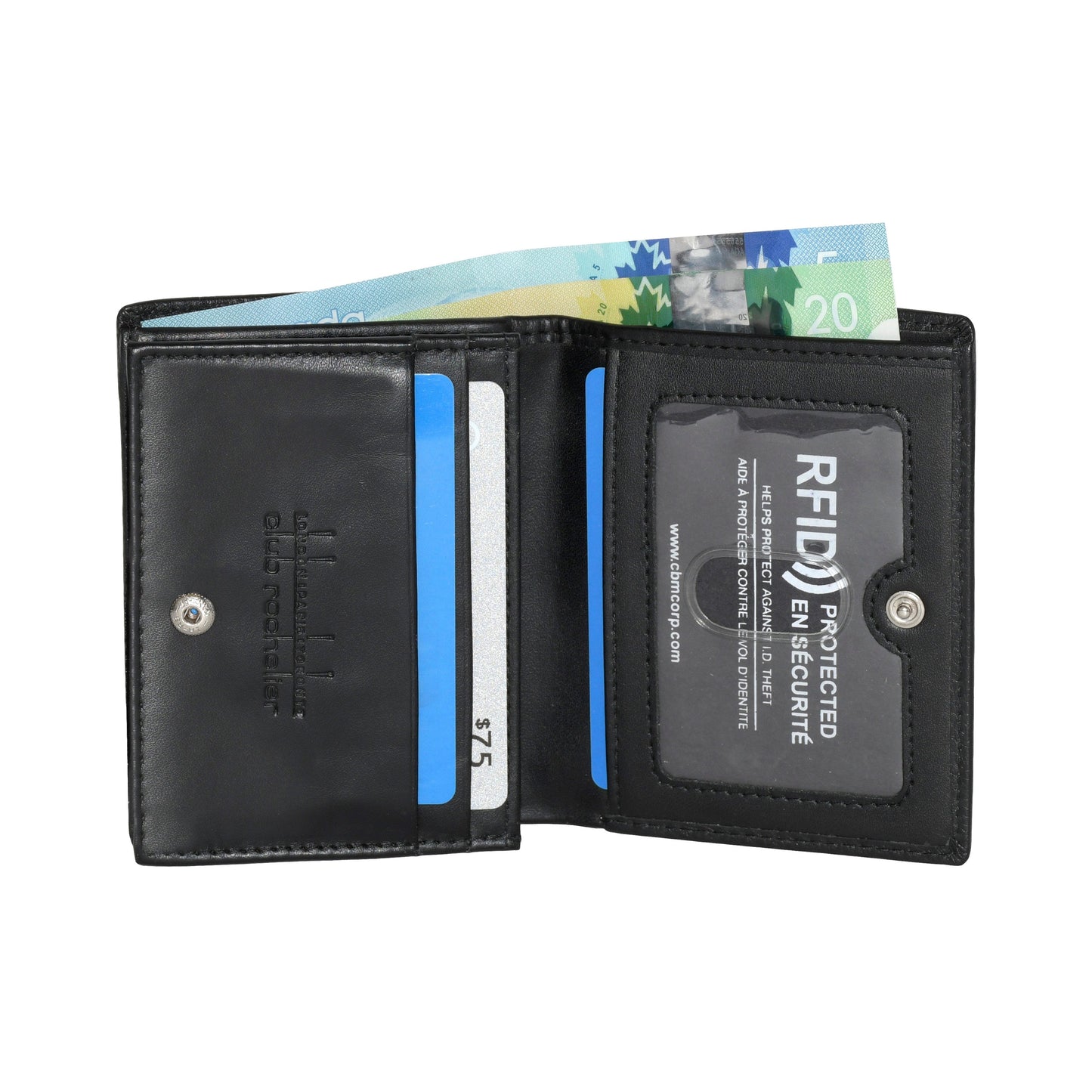 Men's Snap Cardholder and Billfold Wallet