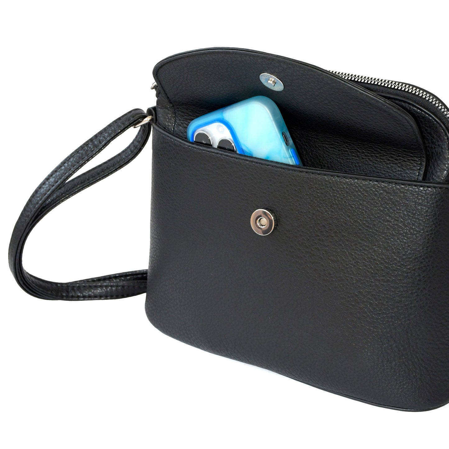 Ladies' Crossbody Bag with Front Flap
