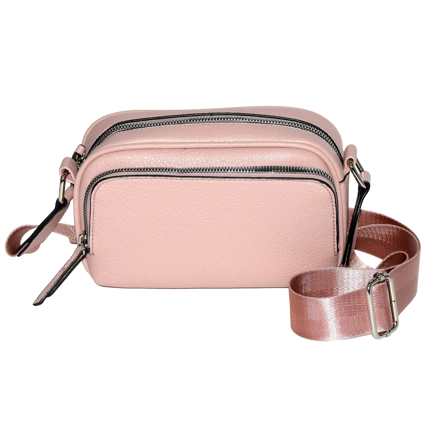 Ladies' Crossbody Bag with Front Zipper Pocket